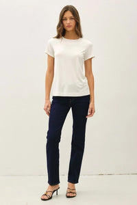 Bamboo Basic Tee in White