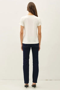 Bamboo Basic Tee in White