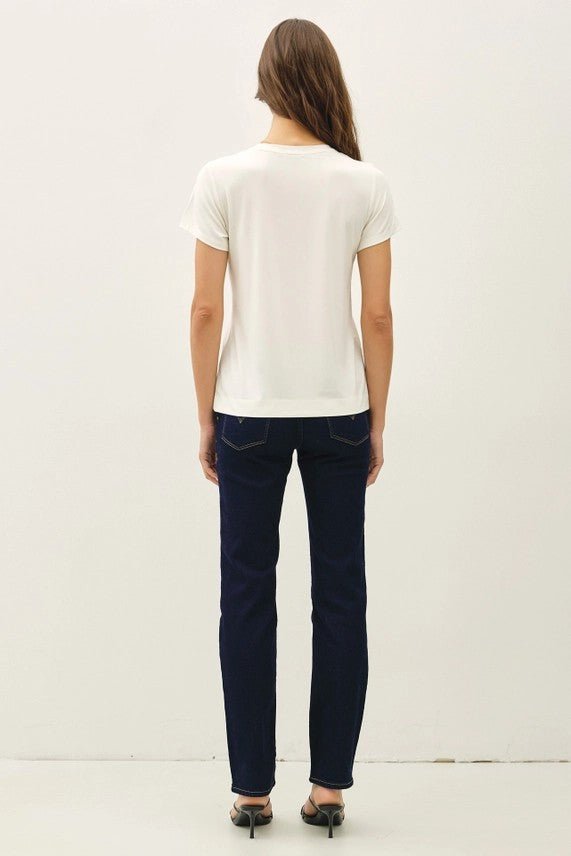 Bamboo Basic Tee in White