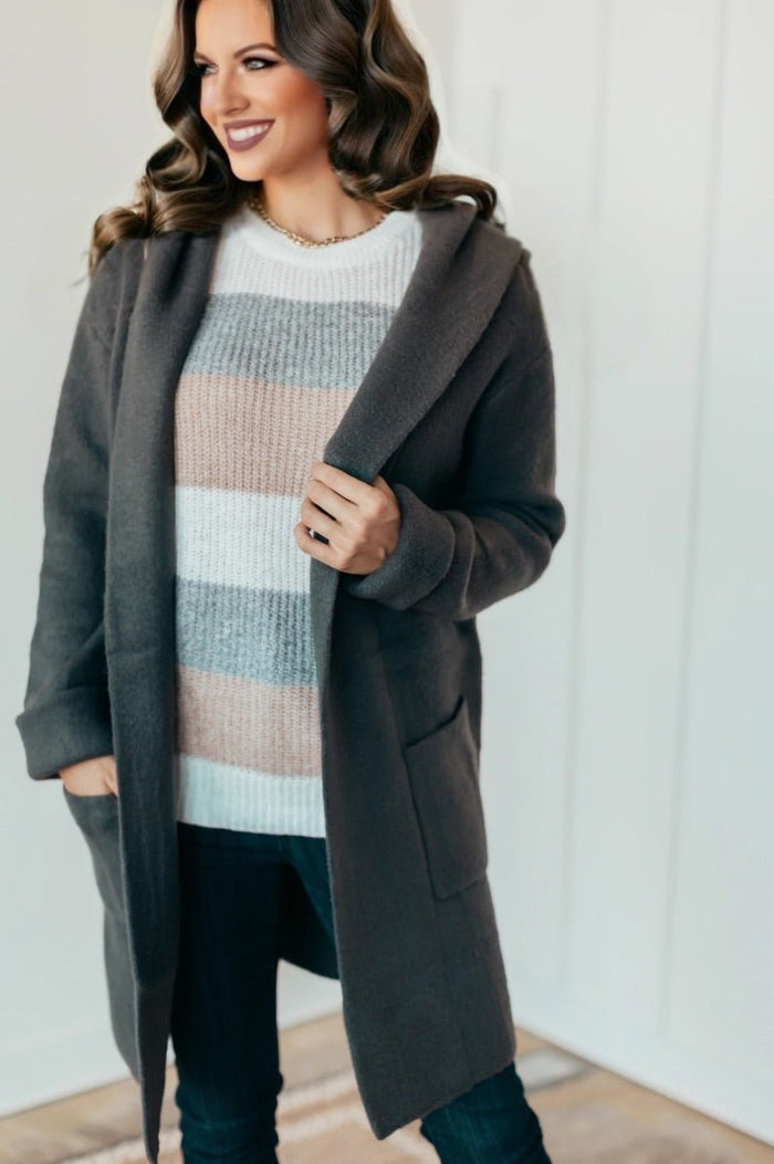 Be Cool Hooded Cardigan