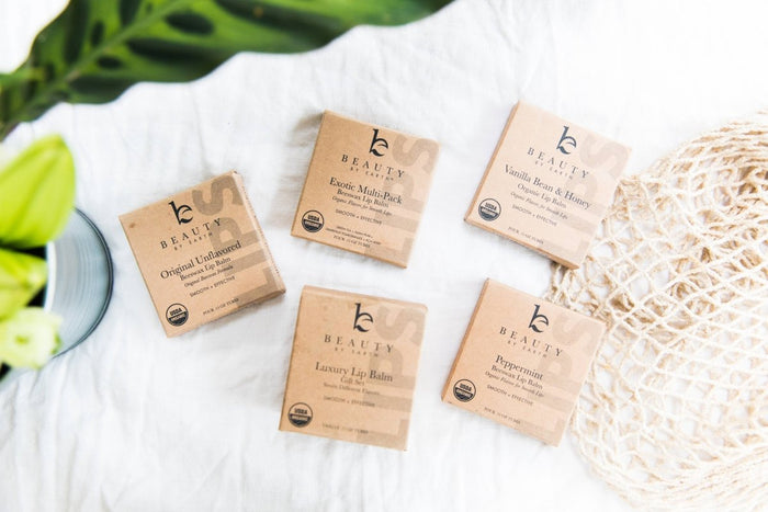 Beauty By Earth Organic Lip Balm (Pack of 4) Peppermint