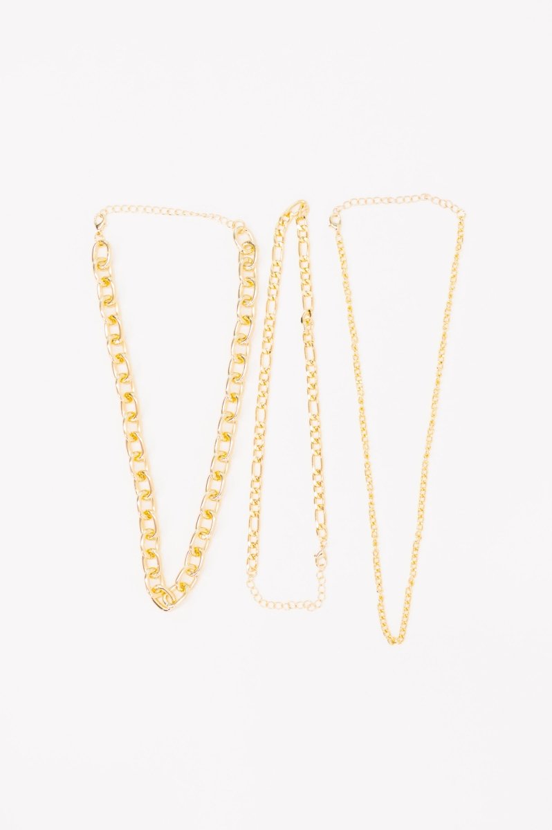 Big, Bold and Beautiful Layered Chunky Necklace in Gold