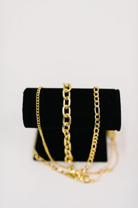 Big, Bold and Beautiful Layered Chunky Necklace in Gold