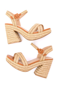 Bon Voyage Rope Woven Heel Sandals