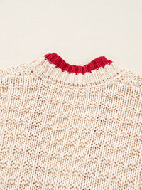 Bow Pattern Textured Open Front Cardigan