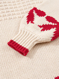 Bow Pattern Textured Open Front Cardigan