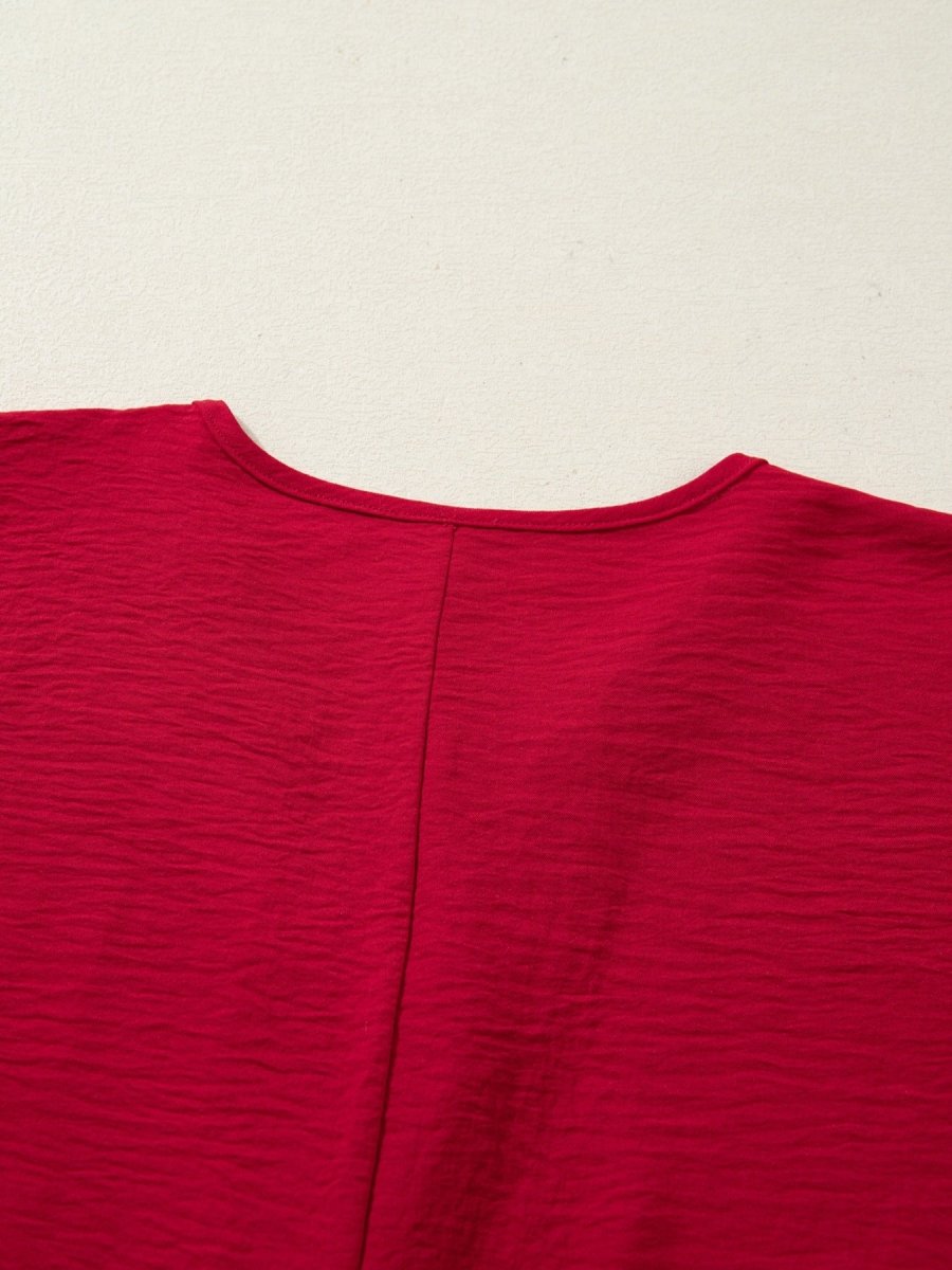 Braided Detail Half Sleeve Blouse
