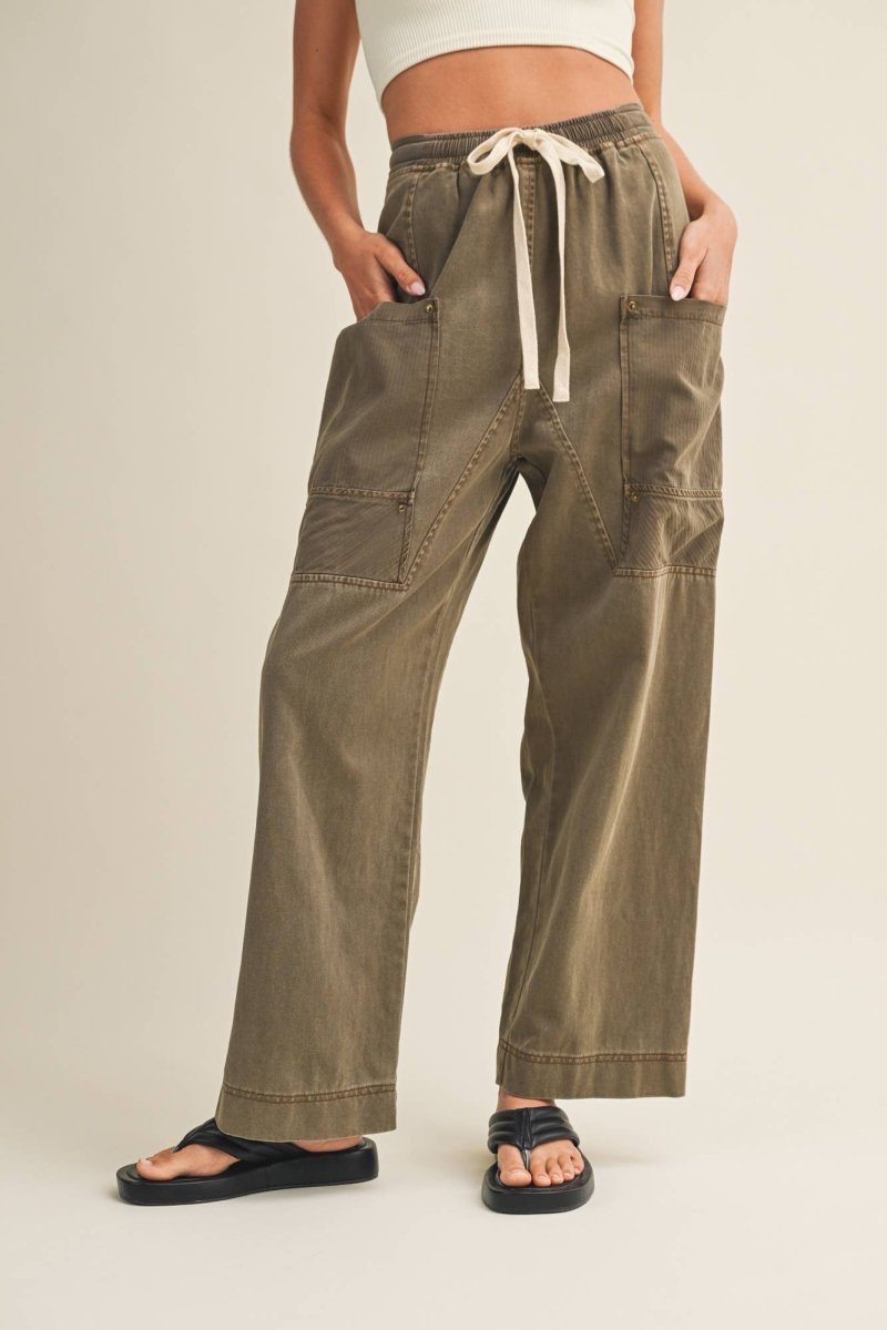 Burnt Moss Side Pocket Pants