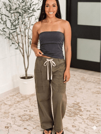 Burnt Moss Side Pocket Pants