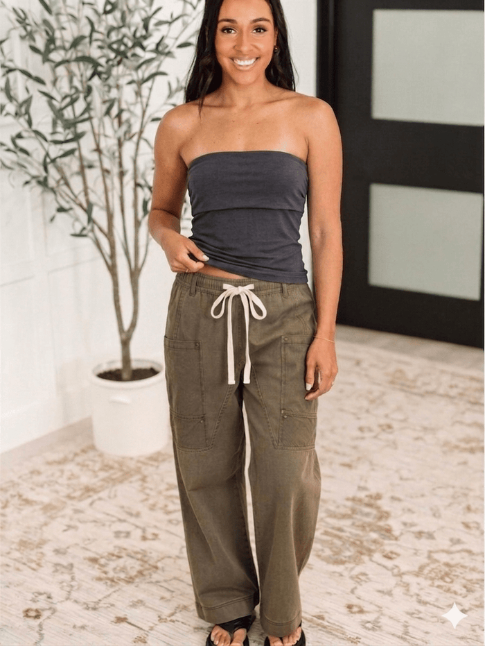 Burnt Moss Side Pocket Pants