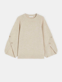 Camellia Button Sleeve Pullover