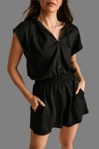 Carrie Half Zip Hooded Romper - Minnie's Treasure Boutique