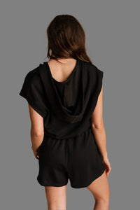 Carrie Half Zip Hooded Romper - Minnie's Treasure Boutique