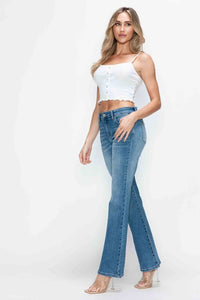 Cat's Whiskers Mid Rise Bootcut Jeans