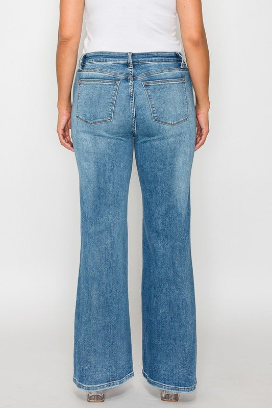 Cat's Whiskers Mid Rise Bootcut Jeans - Minnie's Treasure Boutique