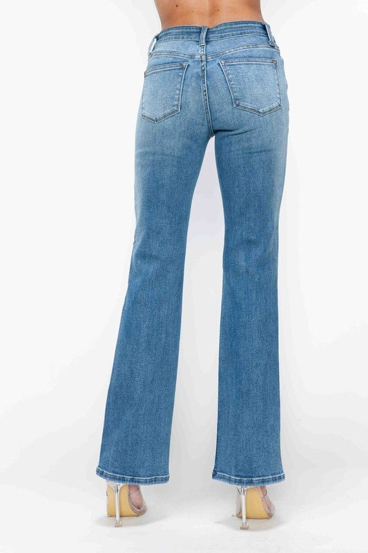 Cat's Whiskers Mid Rise Bootcut Jeans - Minnie's Treasure Boutique