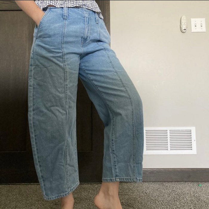 Center Seam Cropped Jeans