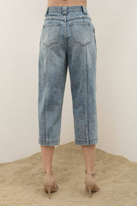 Center Seam Cropped Jeans