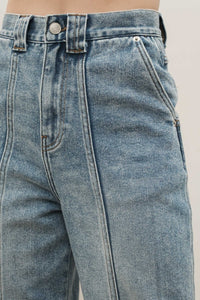 Center Seam Cropped Jeans