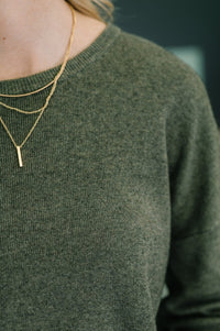 Clove Sweater in Moss
