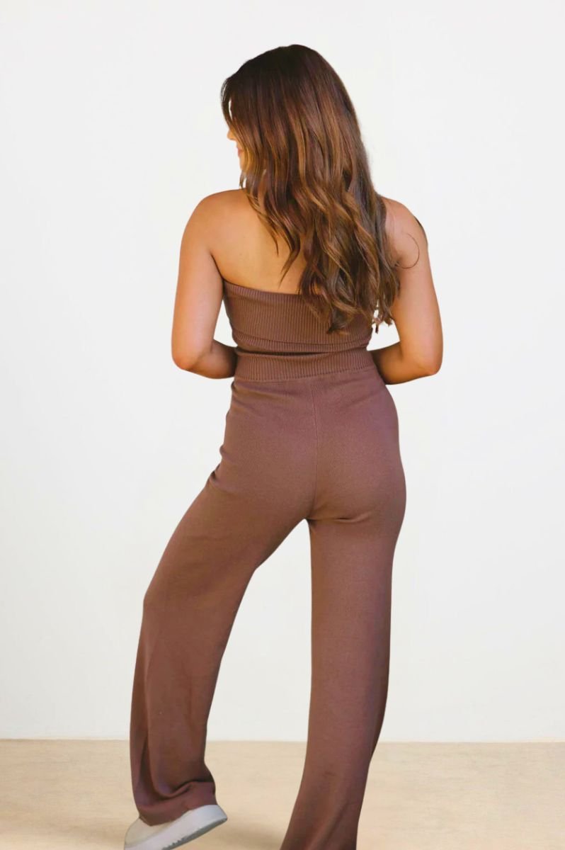 Coffee Run Foldover Knit Jumpsuit