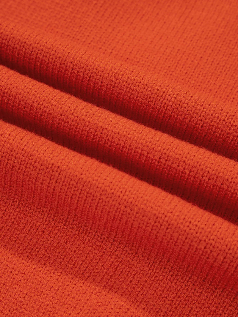 Collared V Neck Ribbed Edge Sweater - Three Colors