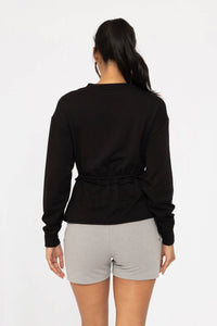 Cozy Crew Neck Peplum Sweater