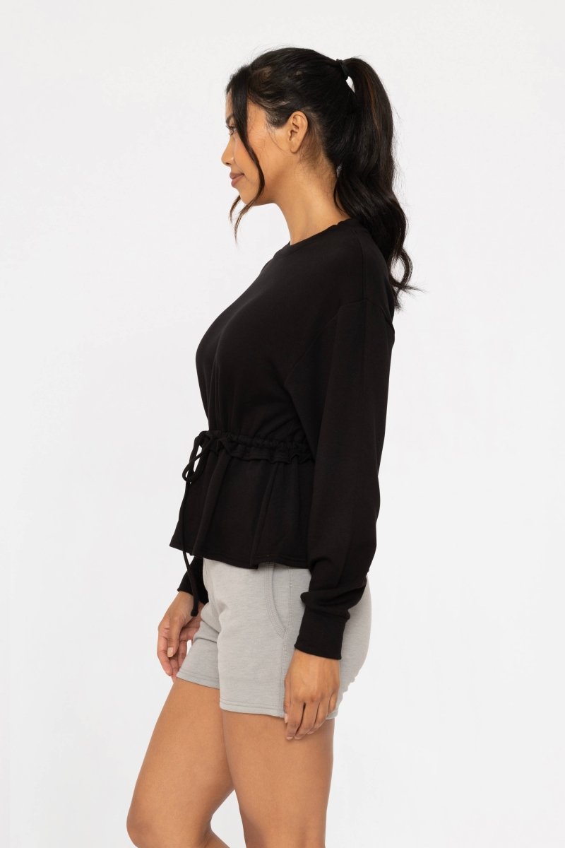 Cozy Crew Neck Peplum Sweater