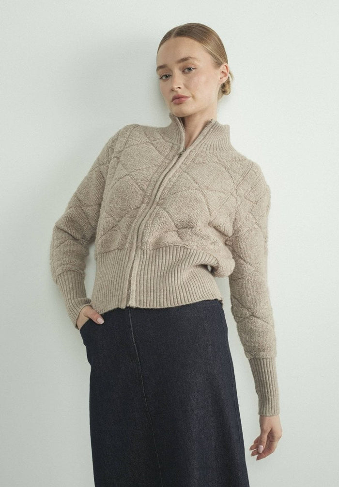 Cozy Zip Up Sweater Jacket