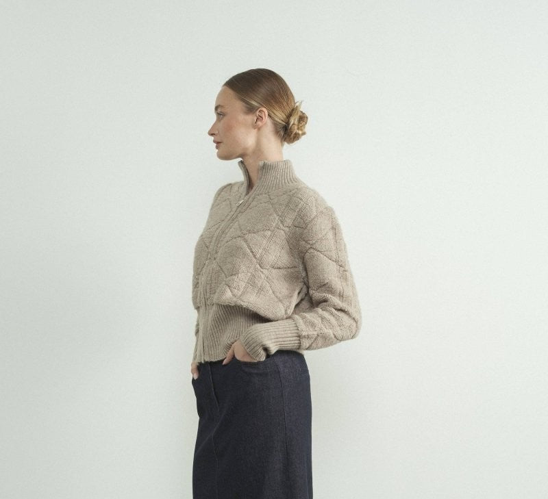 Cozy Zip Up Sweater Jacket