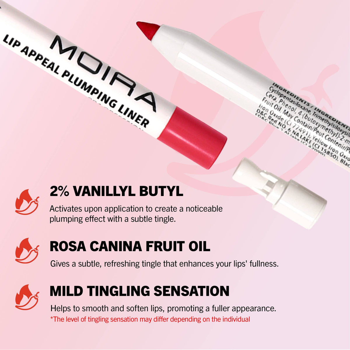 Moira Cosmetics Lip Appeal Plumping Liner (004, Obsession)