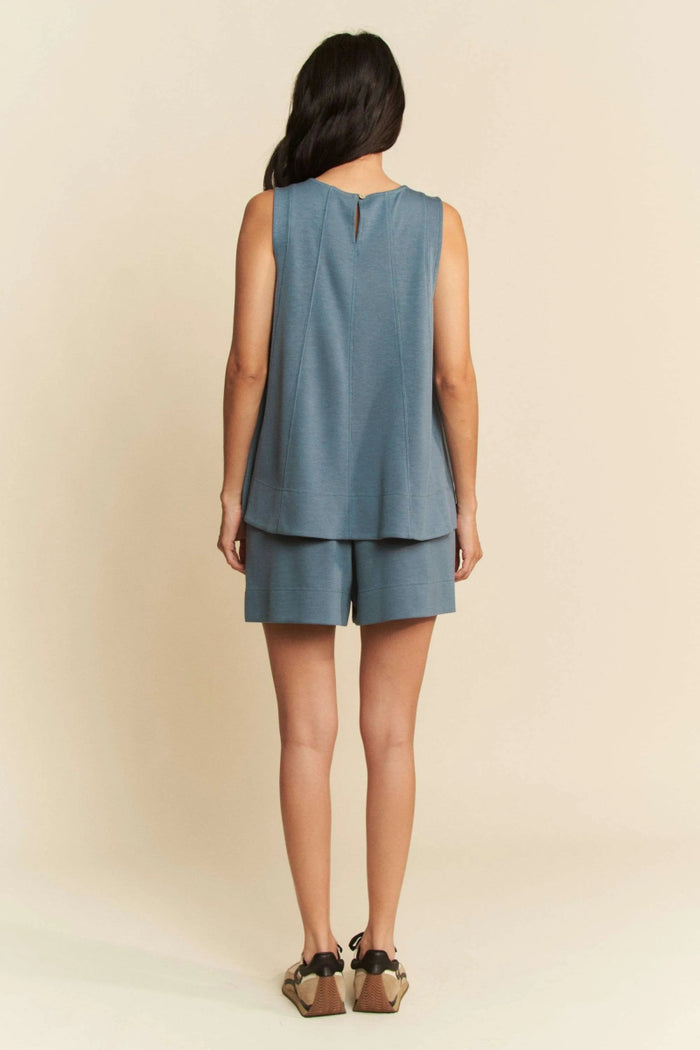 Davi & Dani Contrast Seam Top and Short Set - Minnie's Treasure Boutique