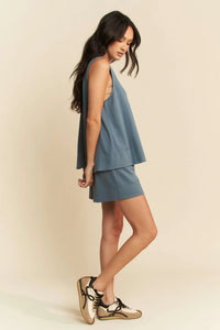 Davi & Dani Contrast Seam Top and Short Set - Minnie's Treasure Boutique