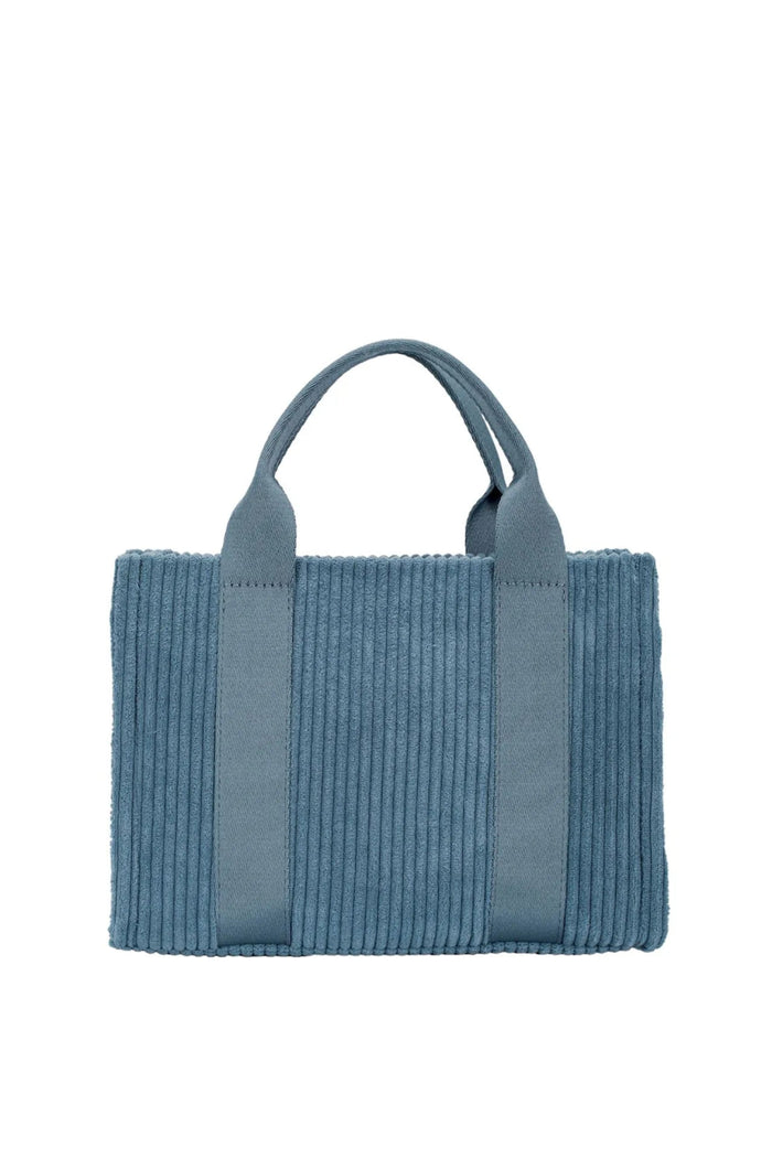 David Jones Corduroy Handbag Bag with Charm Detail
