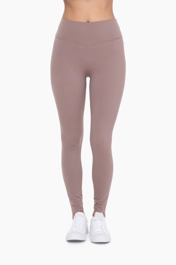 Deep Taupe Sweetheart Back Leggings