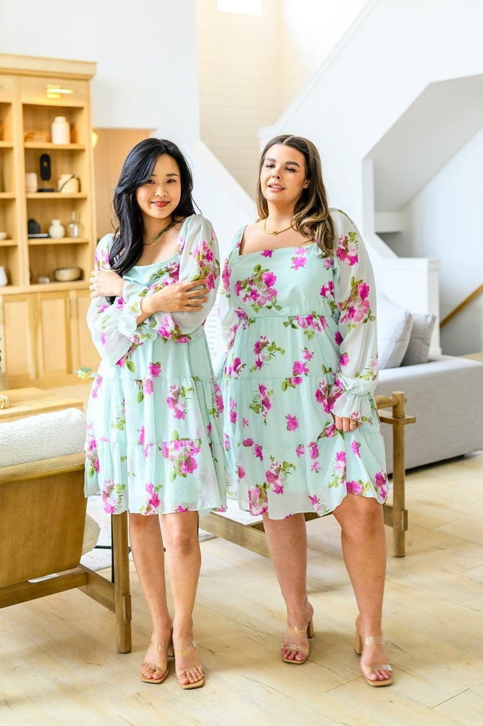 Delightfully Yours Floral Dress - Minnie's Treasure Boutique