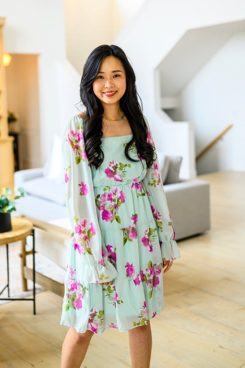 Delightfully Yours Floral Dress - Minnie's Treasure Boutique