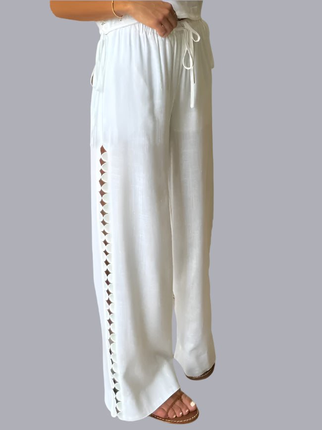 Diamond Cut Linen Pants