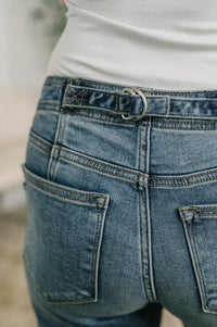 Doris Mid Rise Boyfriend Jeans with Adjustable Back Tab