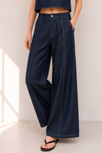Elsie Elastic Waist Wide Leg Pants