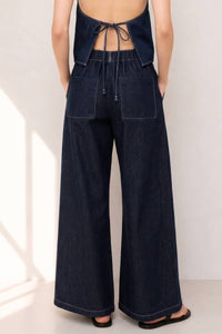 Elsie Elastic Waist Wide Leg Pants