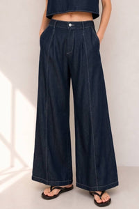 Elsie Elastic Waist Wide Leg Pants