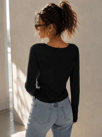 Essential Black Slim Fit Ribbed Sweater