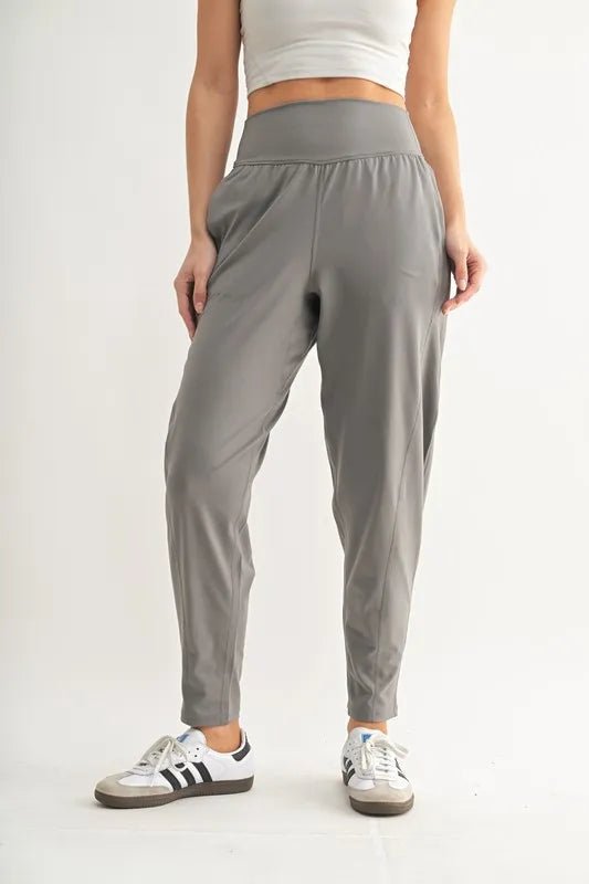 Flowbarrel High Waist Active Pants - Minnie's Treasure Boutique