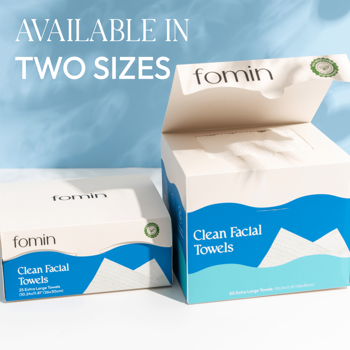 Fomin Clean Facial Towels Hypoallergenic 50PK