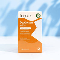 Fomin Deodorant Wipes pH-Balanced Odor Control Citrus Harmony
