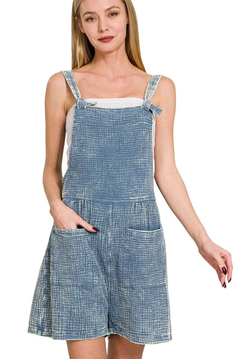 Gauze Washed Romper
