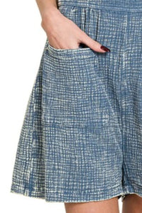 Gauze Washed Romper