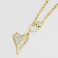 Gold Clip Heart