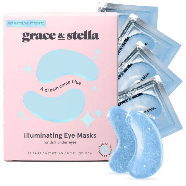 Grace & Stella Blue Illuminating Under Eye Masks 24 pairs
